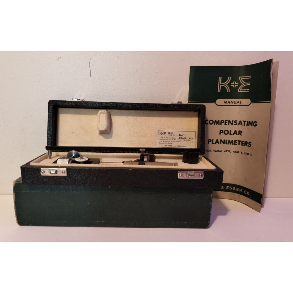 Vintage K&E Keuffel & Esser 4236 Compensating Polar Planimeter Matching...